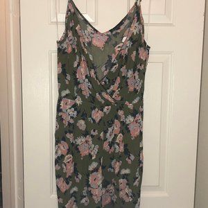 Green and Floral Romper